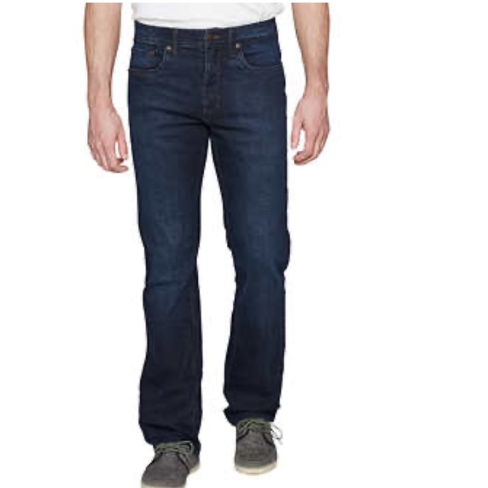 NWT MEN’S SIZE 38 x 31 STRAIGHT LEG RELAXED FIT STRETCH BLUE JEANS